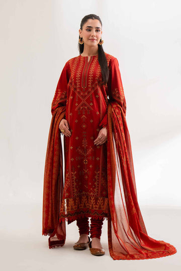 Nishat Linen 3 Piece - Block Printed Suit - 42501915 Online Shopping